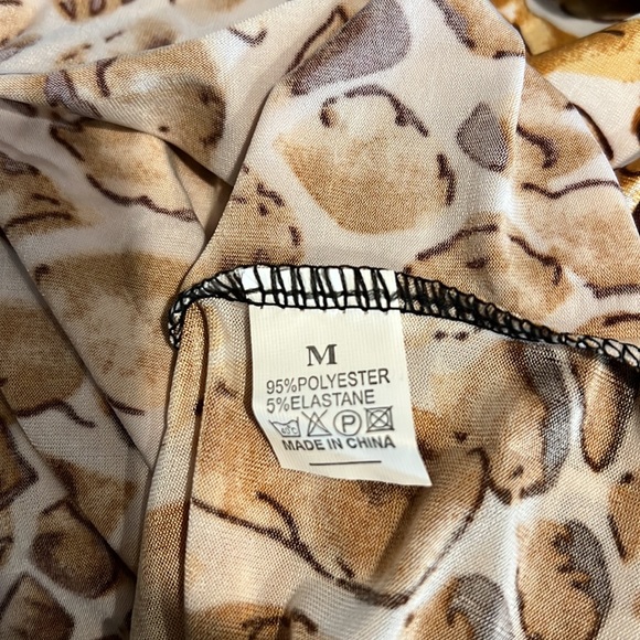 Huefulitn brand Brown Animal Print Top - Picture 7 of 8